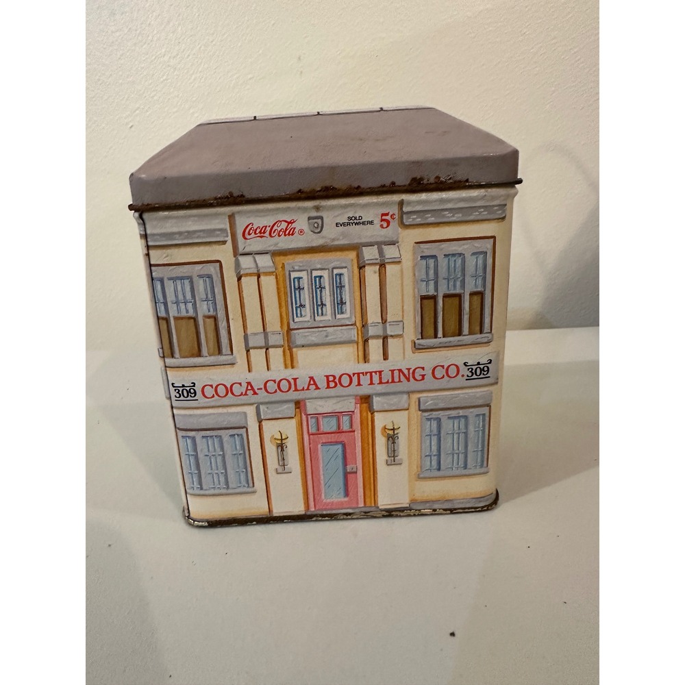 Vintage 1992 Coca-Cola Bottling Company Tin Bristol Ware Coke House